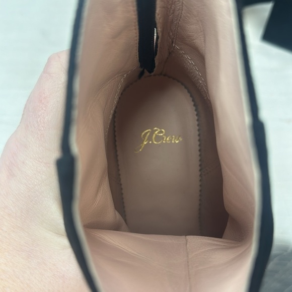 J. CREW Black Suede Minimal Mckay Ankle Boot - Size 7.5 - Picture 7 of 8